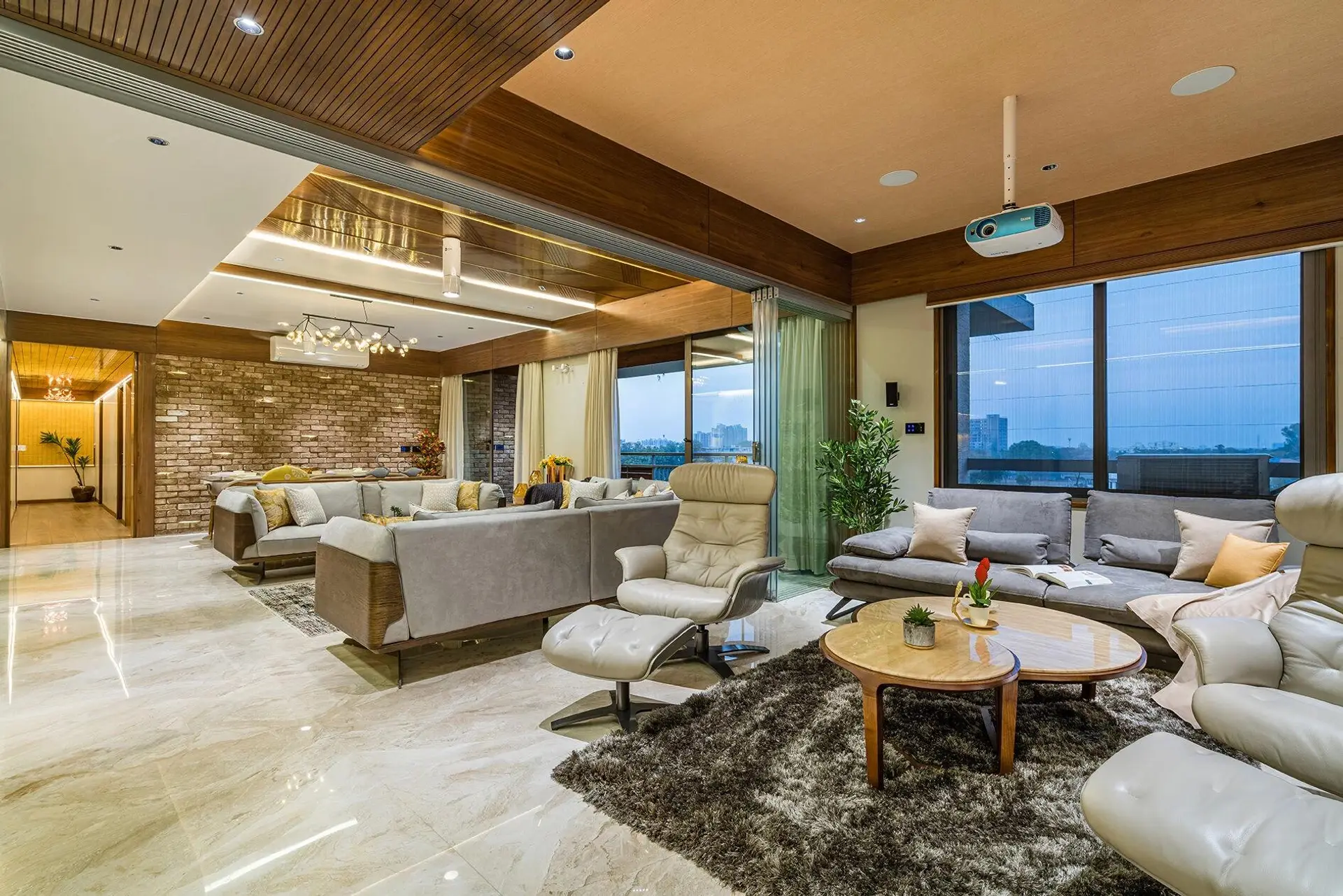 Luxury minimal living room interior by Namaste Design
